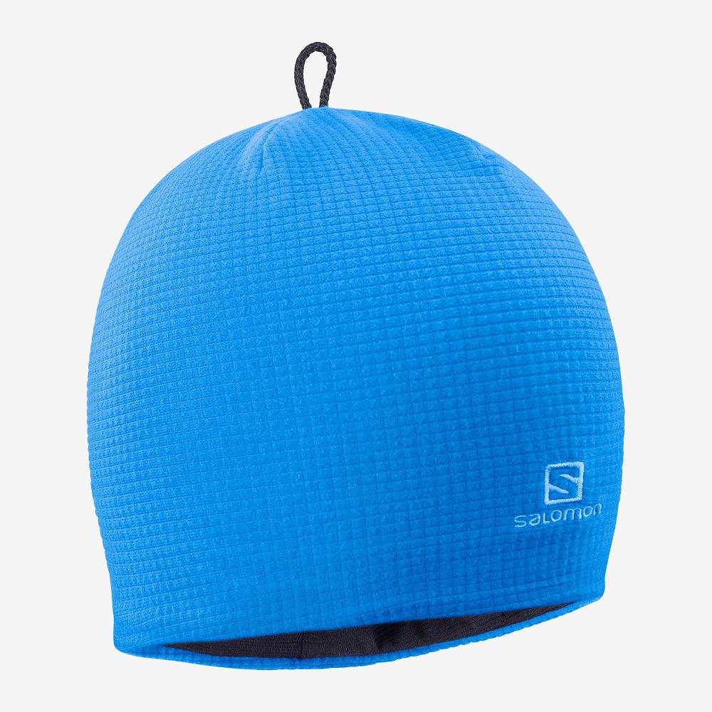 Bonnets Salomon Homme Bleu - Salomon RS WARM - France (2579-LDUEQ)